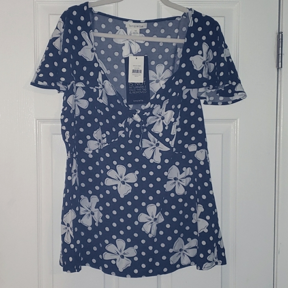 Sweetheart neck plus size blouse